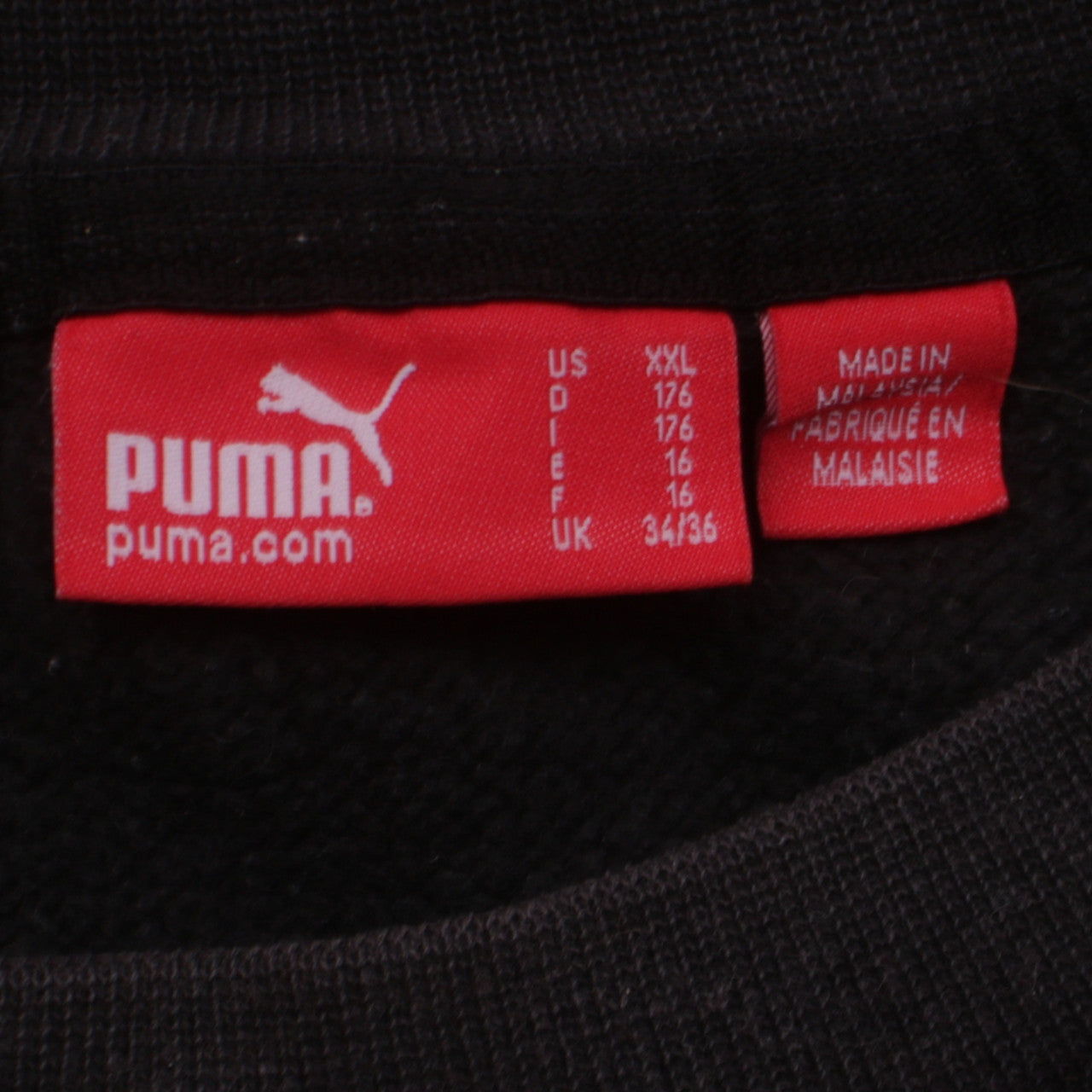 Puma Men's Black 2XL Crew Neck Pullover Sweatshirt