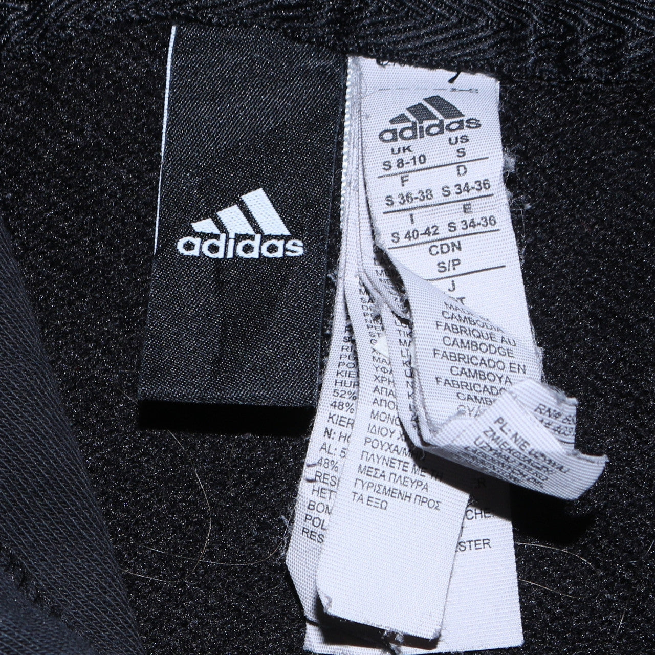 Adidas Womens Black Small Pullover Hoodie Sweatshirt