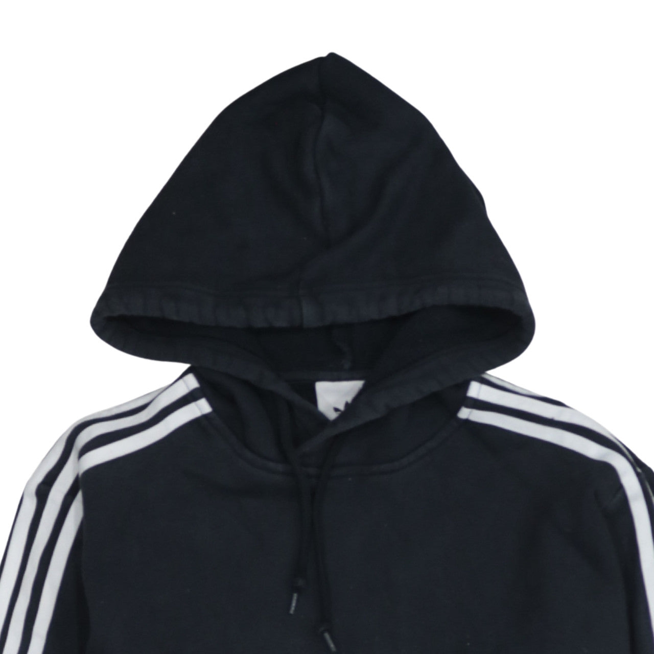 Adidas Mens Black Pullover Hoodie M Logo Sports Fleece Sweatshirt