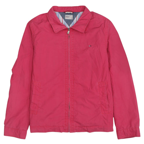 Tommy Hilfiger Denim Men's Pink Cotton Full Zip Jacket L