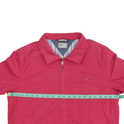 Tommy Hilfiger Denim Men's Pink Cotton Full Zip Jacket L