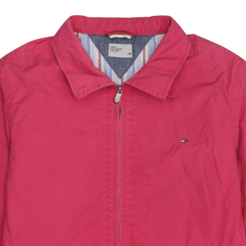 Tommy Hilfiger Denim Men's Pink Cotton Full Zip Jacket L