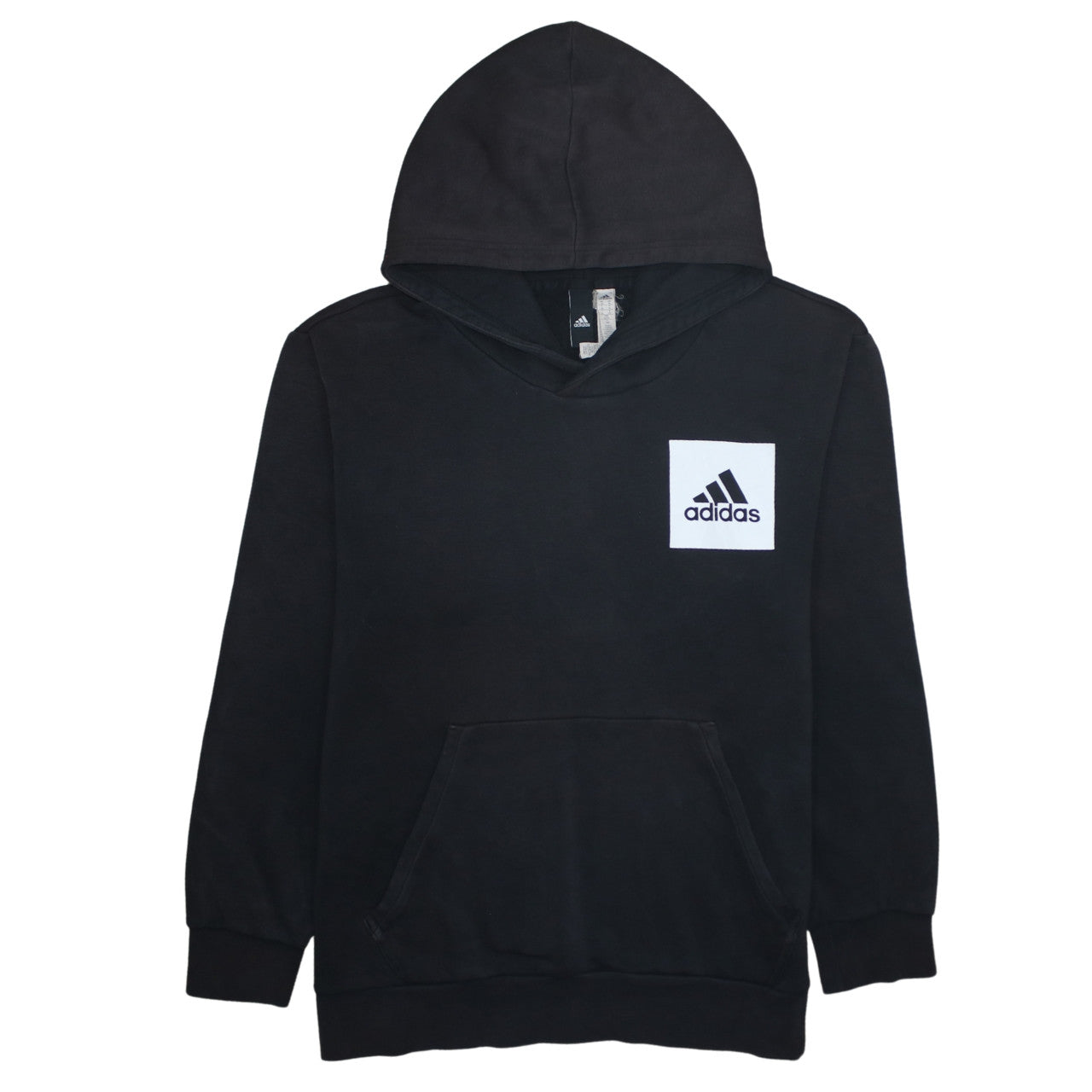 Adidas Men’s Black XL Pullover Hoodie with Logo Front