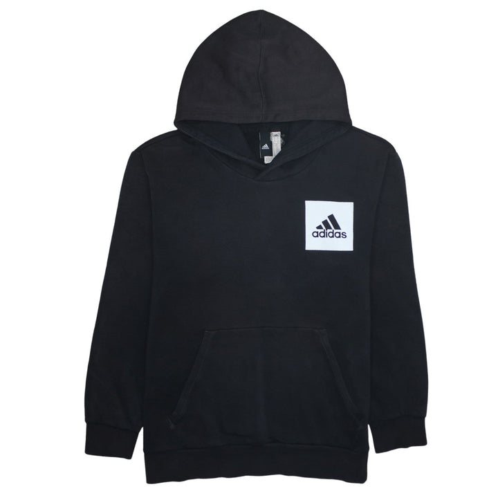 Adidas Men’s Black XL Pullover Hoodie with Logo Front