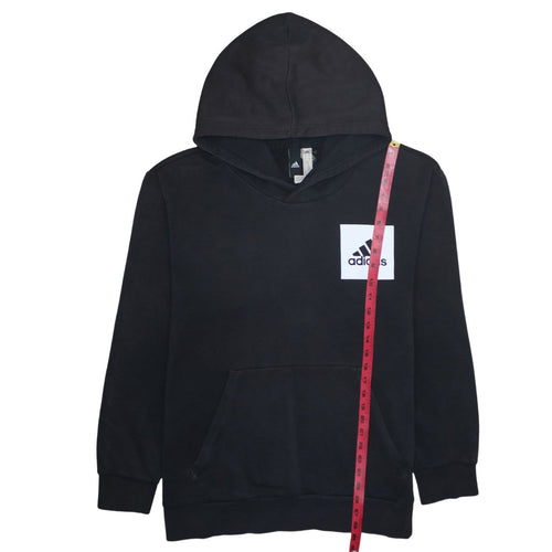 Adidas Men’s Black XL Pullover Hoodie with Logo Front
