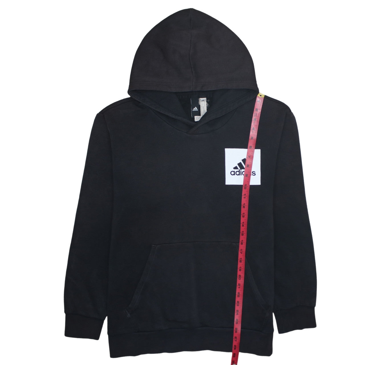 Adidas Men’s Black XL Pullover Hoodie with Logo Front