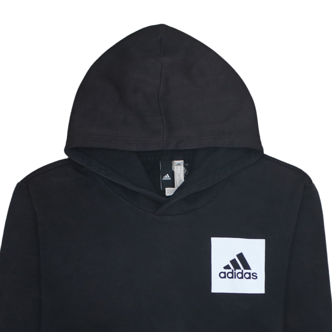Adidas Men’s Black XL Pullover Hoodie with Logo Front