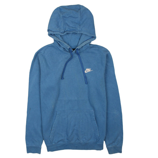 Nike Men's Blue Pullover Hoodie Medium Fleece Sportswear