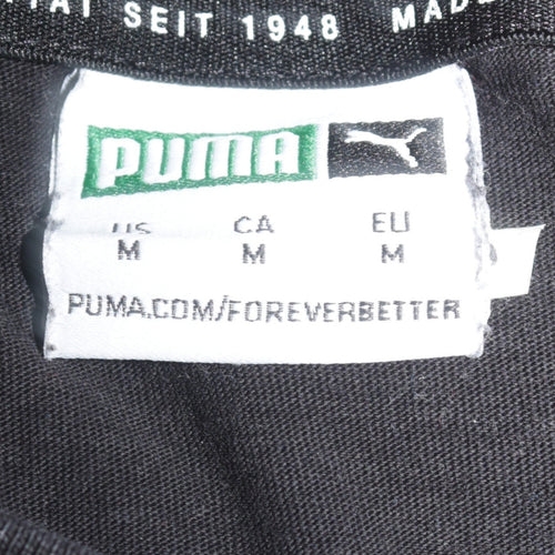 Puma Men's Black Short Sleeve Crew Neck Sports T-Shirt M