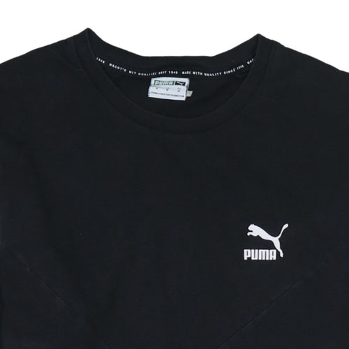 Puma Men's Black Short Sleeve Crew Neck Sports T-Shirt M
