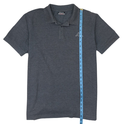 Kappa Men's Grey Polo Shirt XL Regular Fit Short Sleeve Casual Top