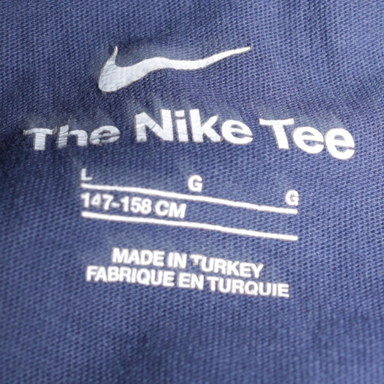 Nike Boys Blue PSG Paris Graphic Logo Short Sleeve Cotton T-Shirt Size 158