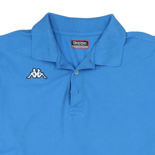 Kappa Men's Blue XL Cotton Polo Shirt Casual Lightweight