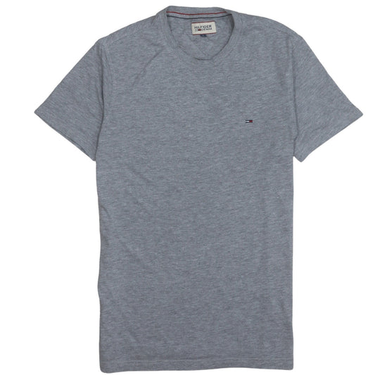 Hilfiger Denim Men's Grey Cotton Regular Fit Short Sleeve Polo S