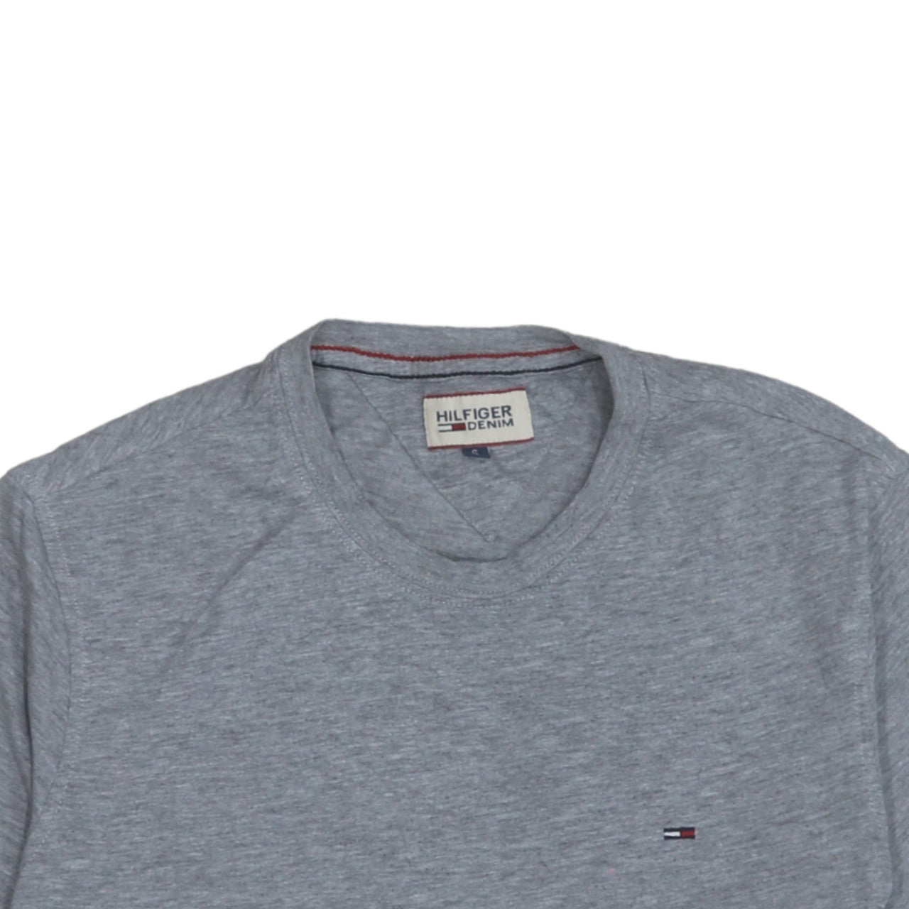 Hilfiger Denim Men's Grey Cotton Regular Fit Short Sleeve Polo S