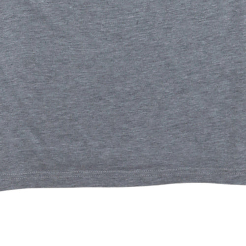 Hilfiger Denim Men's Grey Cotton Regular Fit Short Sleeve Polo S