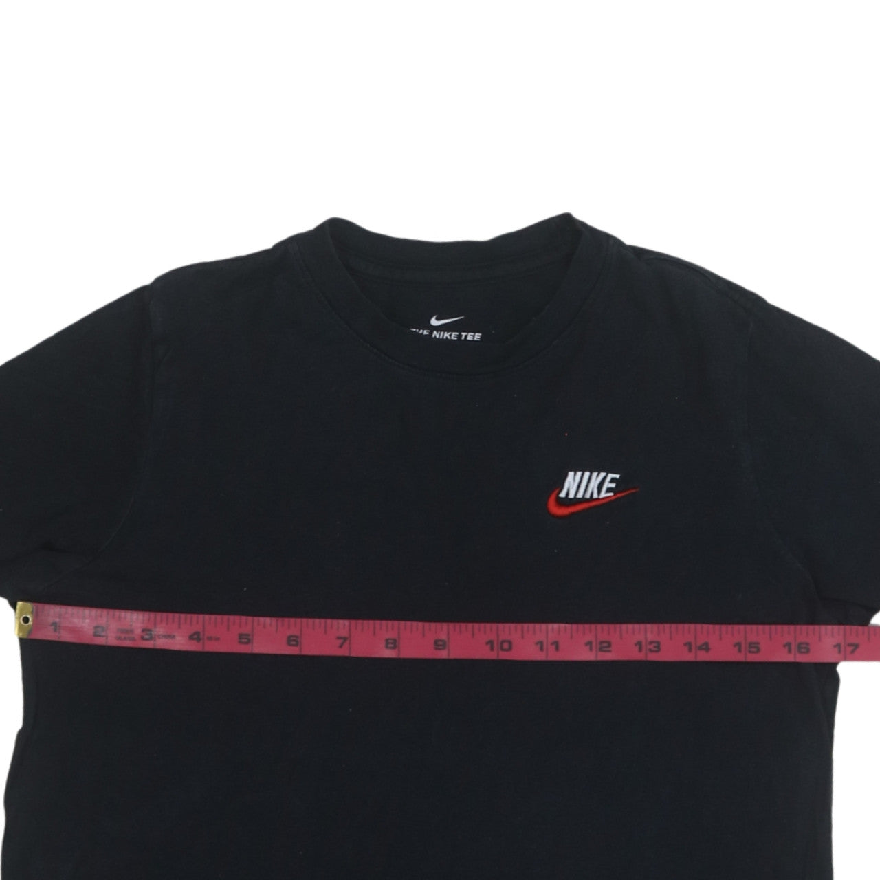 Nike Boys Black Logo Short Sleeve Cotton T-Shirt Size L