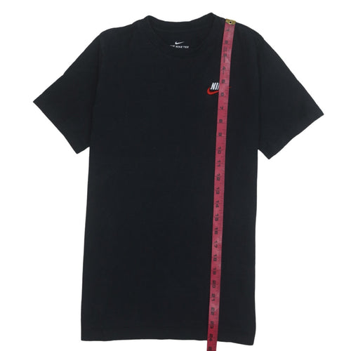 Nike Boys Black Logo Short Sleeve Cotton T-Shirt Size L