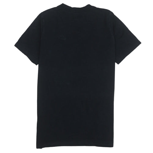 Nike Boys Black Logo Short Sleeve Cotton T-Shirt Size L