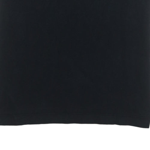 Nike Boys Black Logo Short Sleeve Cotton T-Shirt Size L