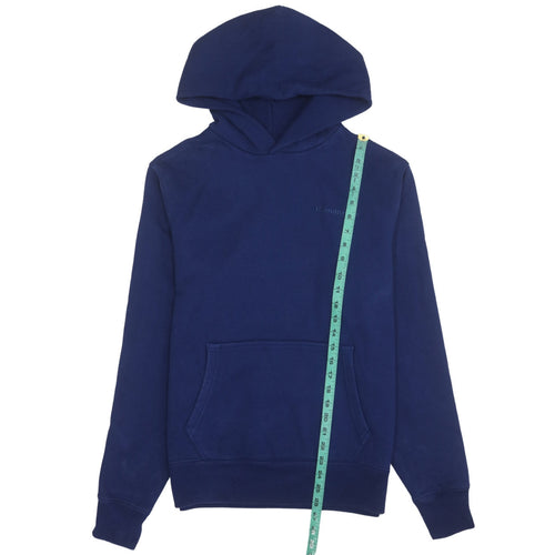 adidas Humanrace Men’s Blue Pullover Hoodie Size S