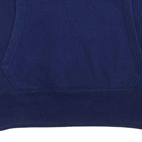 adidas Humanrace Men’s Blue Pullover Hoodie Size S
