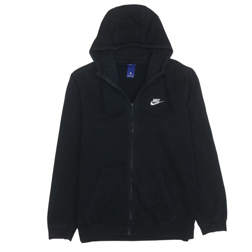 Nike Men's Black Full Zip Hoodie L Fleece Sportswear