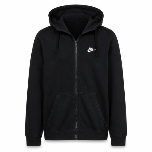 Nike Men's Black Full Zip Hoodie L Fleece Sportswear