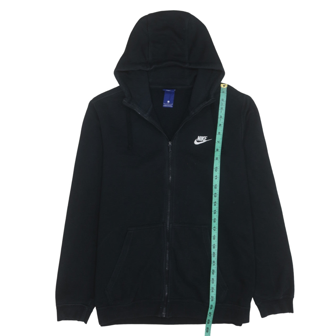 Nike Men's Black Full Zip Hoodie L Fleece Sportswear