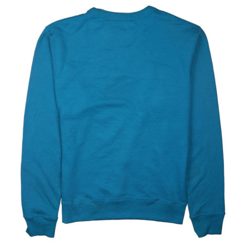 Champion Mens Blue Crew Neck Pullover Sweatshirt Size S