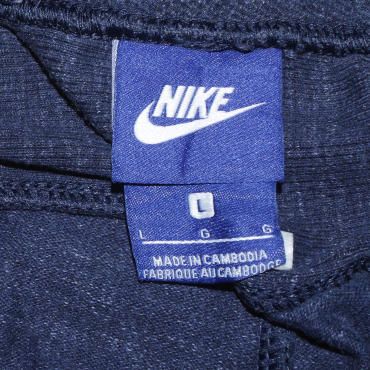Nike Men's Blue Jogger Trousers L Regular Fit Cotton Blend
