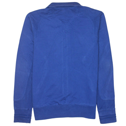 Hugo Boss Men's Blue Cotton Track Jacket Size M Full Zip Lightweight