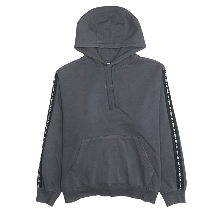 Nike Women's Grey Pullover Hoodie Large Logo Hooded Sweatshirt