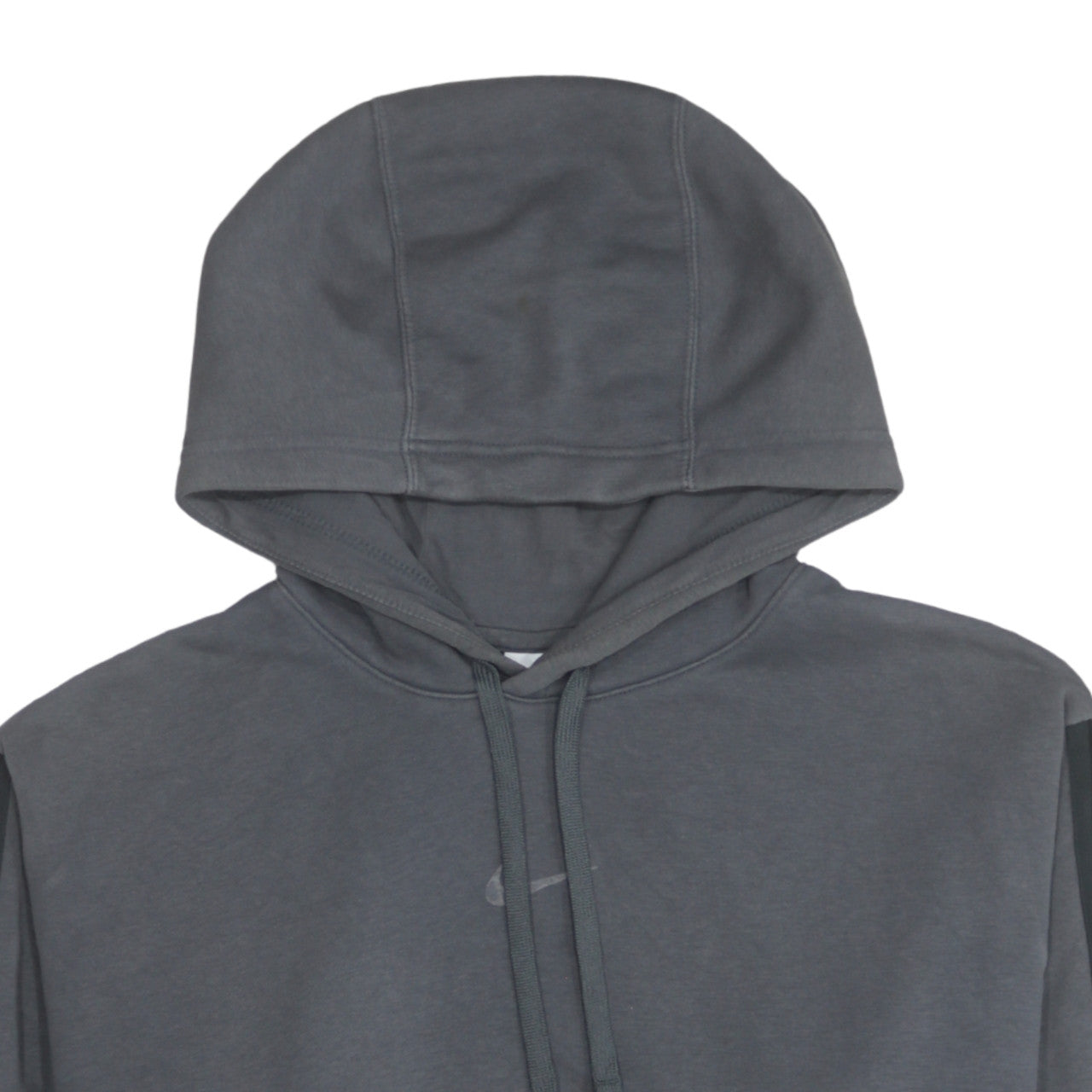 Nike Women's Grey Pullover Hoodie Large Logo Hooded Sweatshirt
