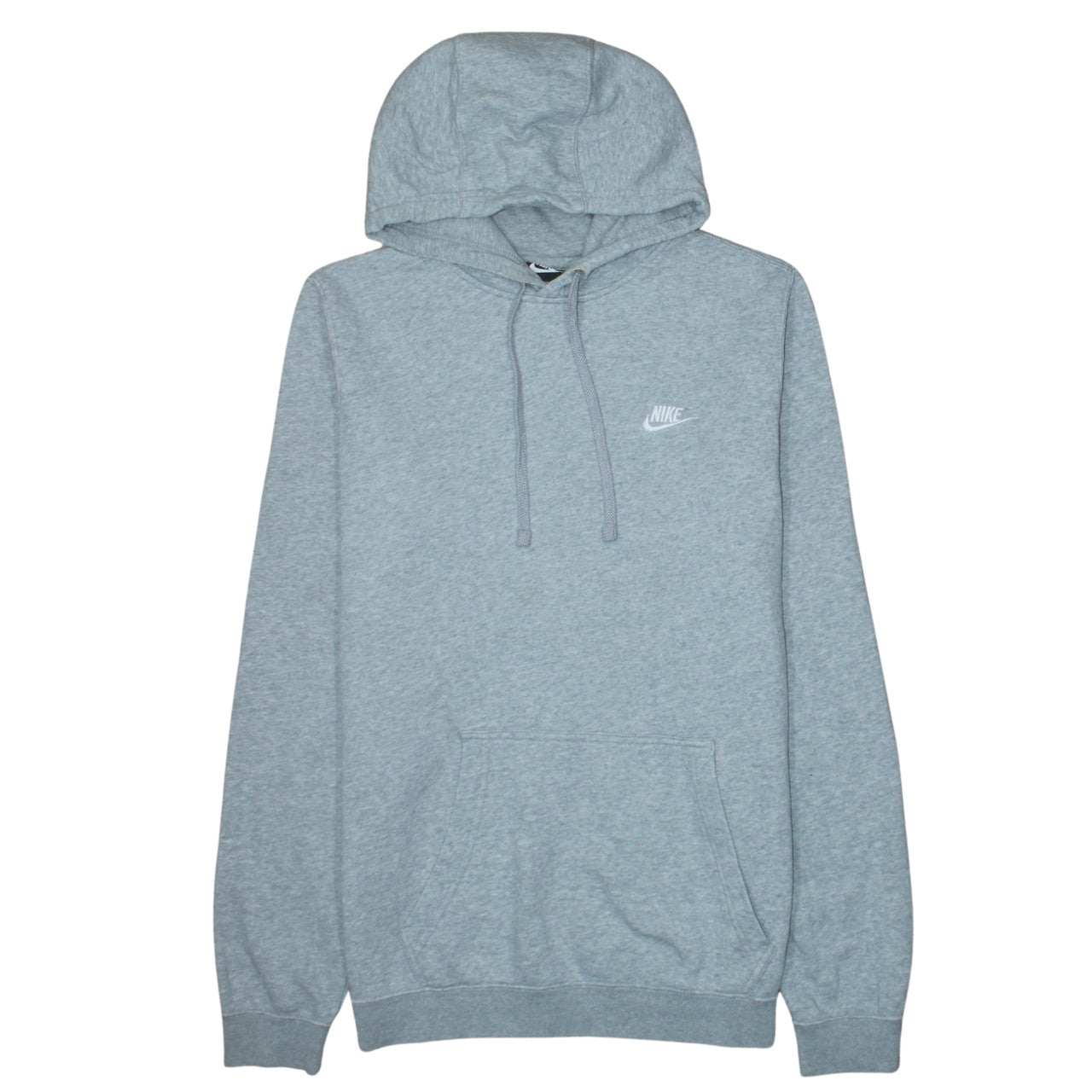 Nike Men's Grey Pullover Hoodie Size M Classic Fleece Sweatshirt