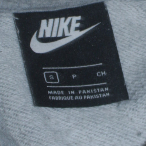 Nike Women’s Grey Pullover Hoodie Small Cotton Blend Sweatshirt