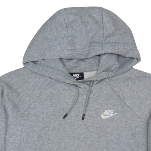 Nike Women’s Grey Pullover Hoodie Small Cotton Blend Sweatshirt