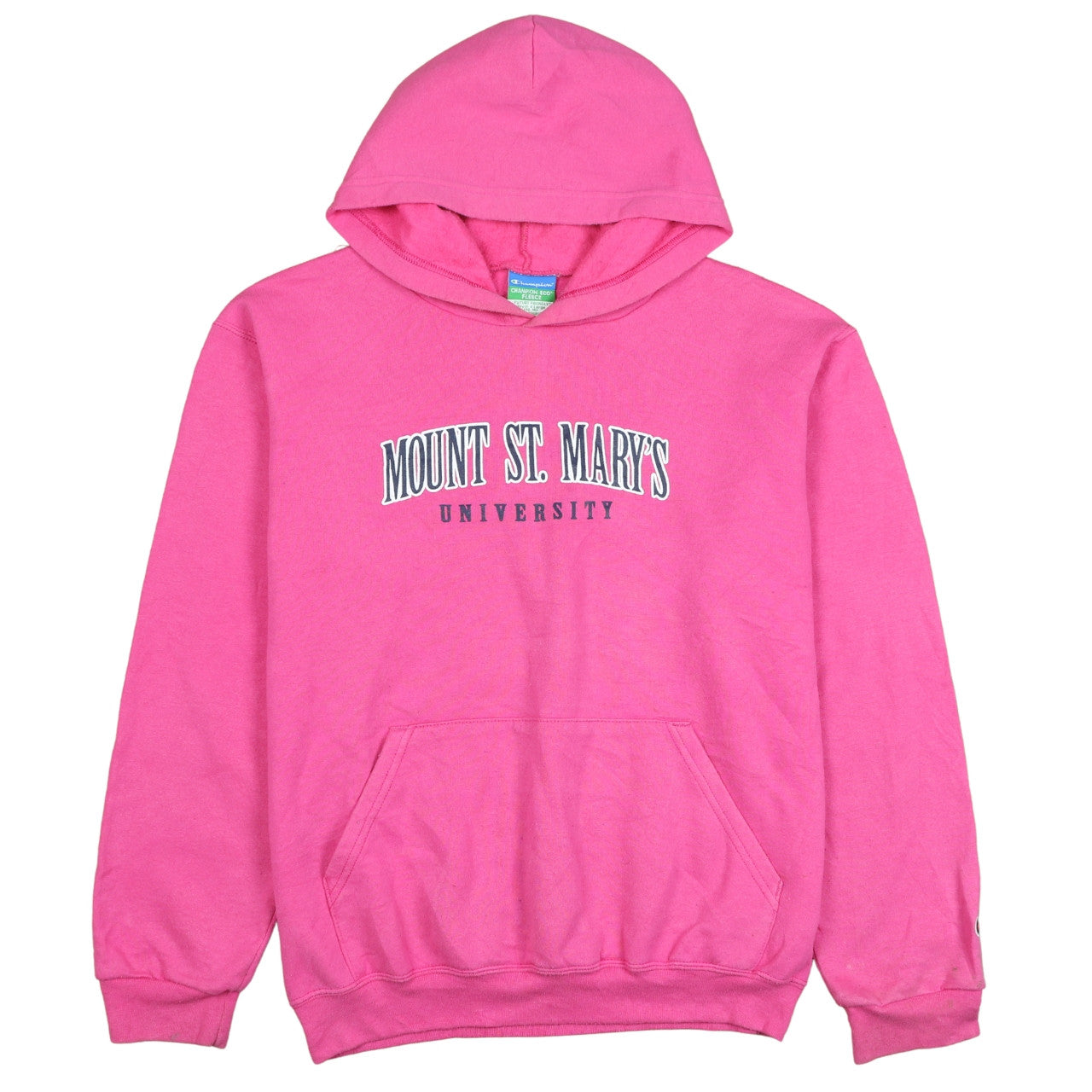 Champion Girls Pink Pullover Hoodie Fleece Mount St. Mary’s XL 14-16