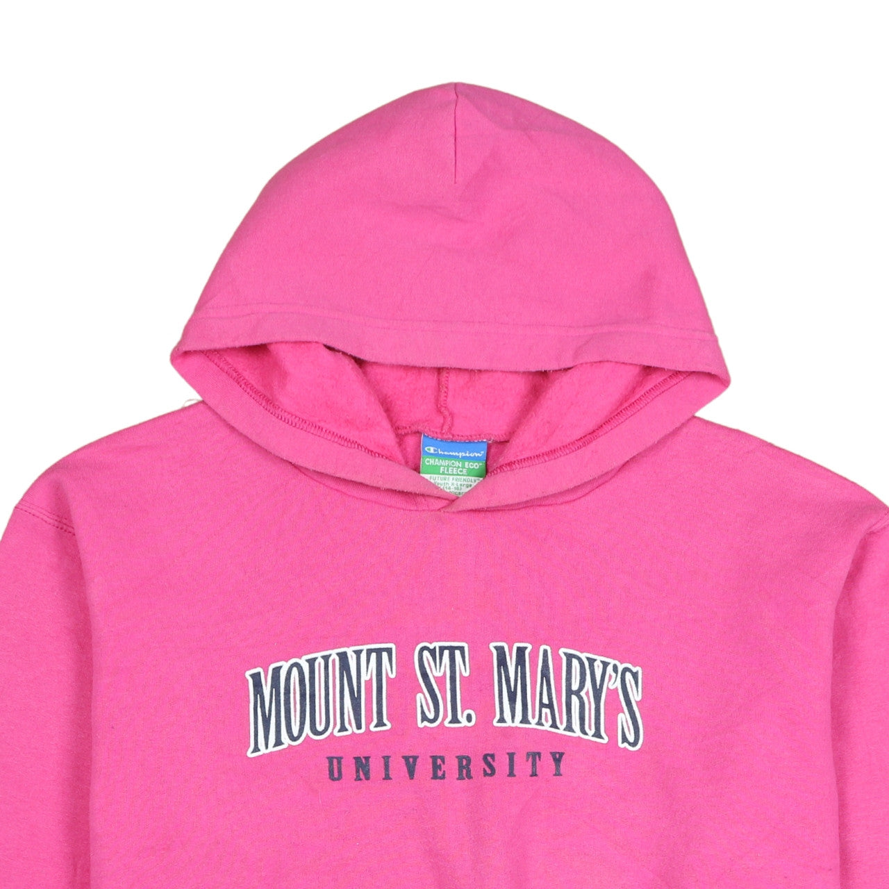 Champion Girls Pink Pullover Hoodie Fleece Mount St. Mary’s XL 14-16