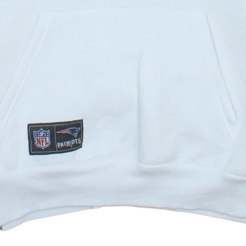 Primark Men’s White NFL Patriots Pullover Hoodie Size M