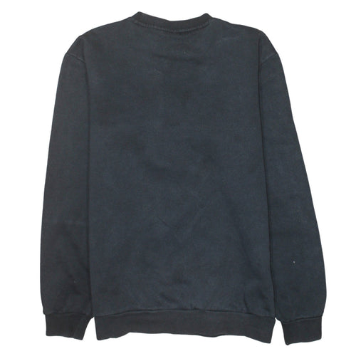 adidas Men Black Small Pullover Logo Crew Neck Sweatshirt