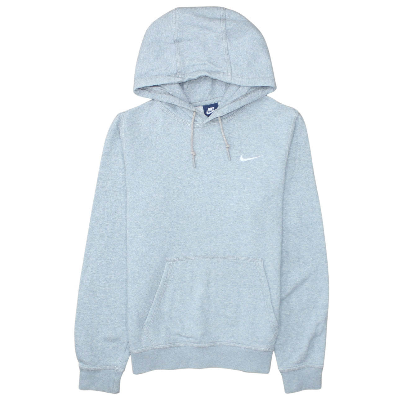 Nike Men's Grey Pullover Hoodie S Classic Fleece Cotton Blend