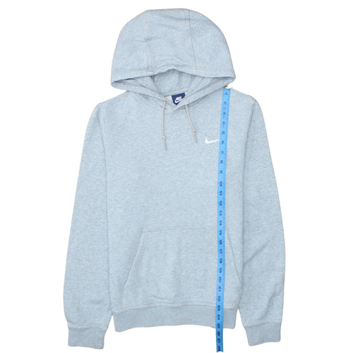 Nike Men's Grey Pullover Hoodie S Classic Fleece Cotton Blend