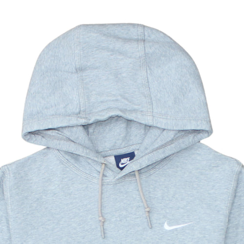 Nike Men's Grey Pullover Hoodie S Classic Fleece Cotton Blend