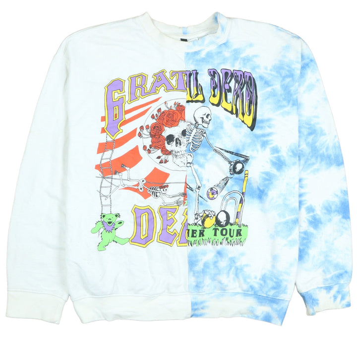 H&M Divided Women’s XS Blue Tie-Dye Grateful Dead Pullover Sweatshirt
