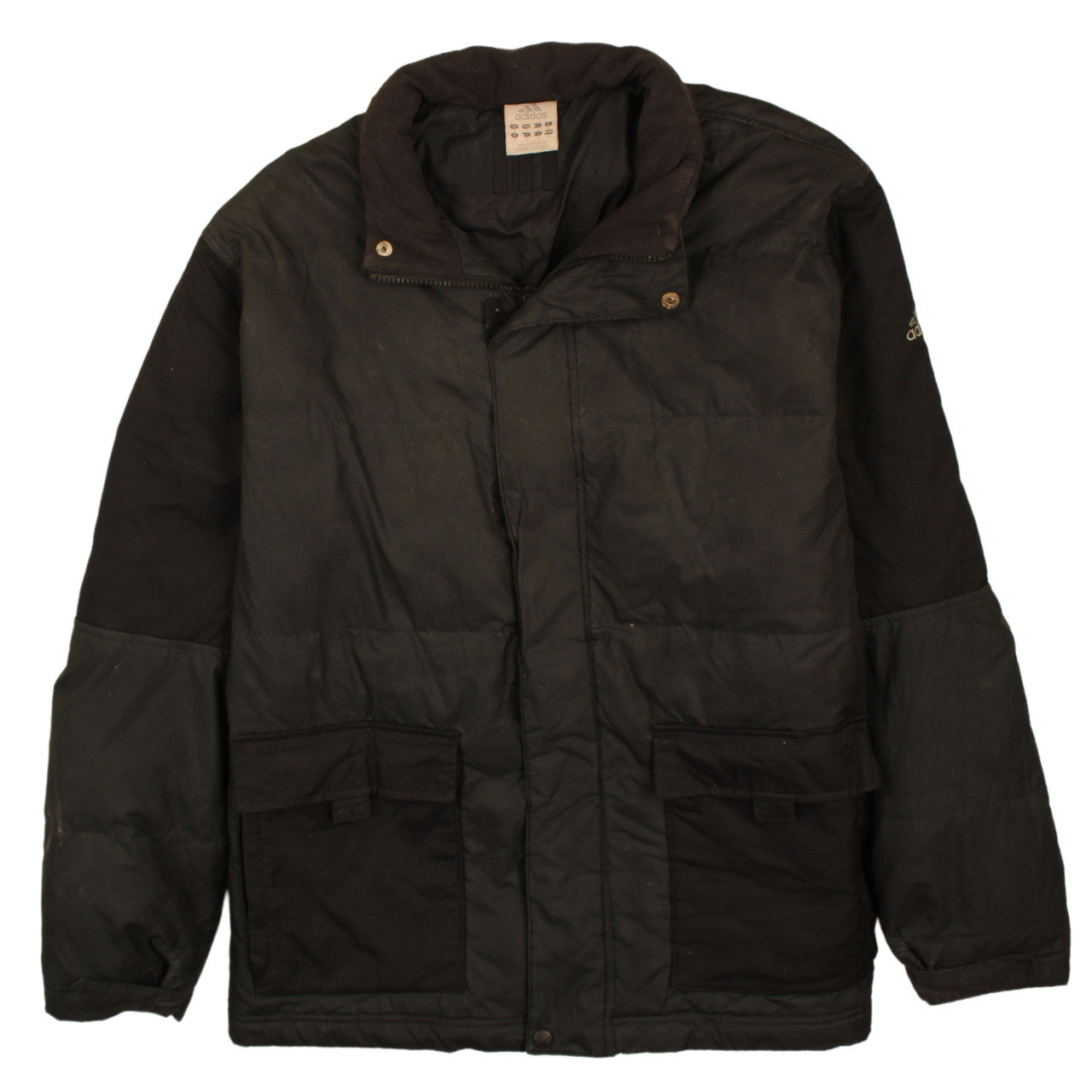 adidas Men's Black Puffer Jacket S Windproof Winter Coat