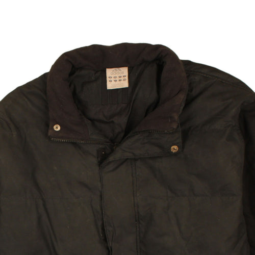 adidas Men's Black Puffer Jacket S Windproof Winter Coat