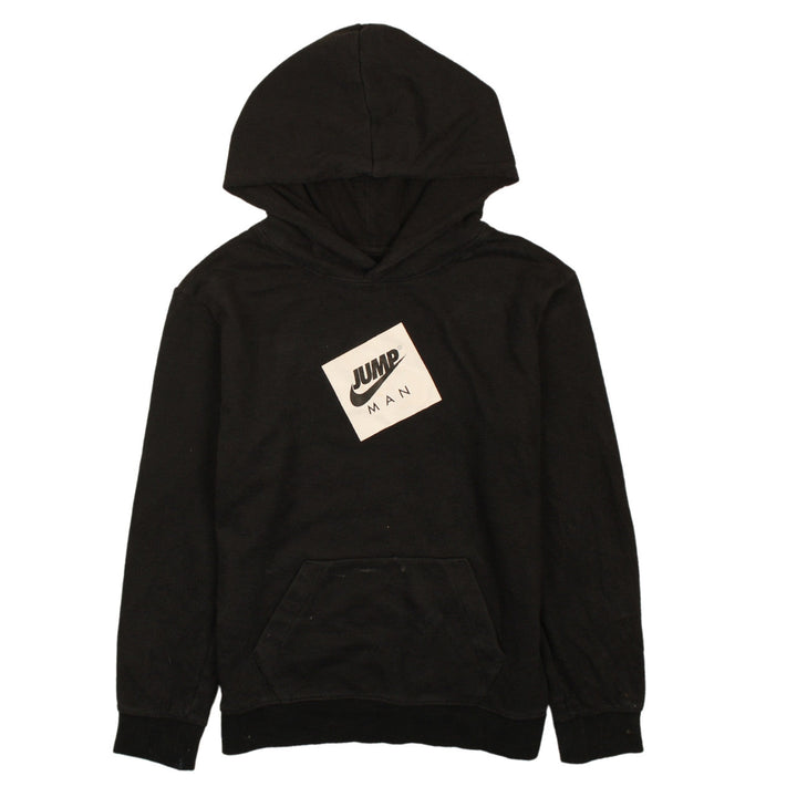Jordan Boys Black Jumpman Pullover Hoodie Size L Cotton Fleece