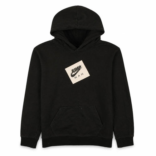 Jordan Boys Black Jumpman Pullover Hoodie Size L Cotton Fleece