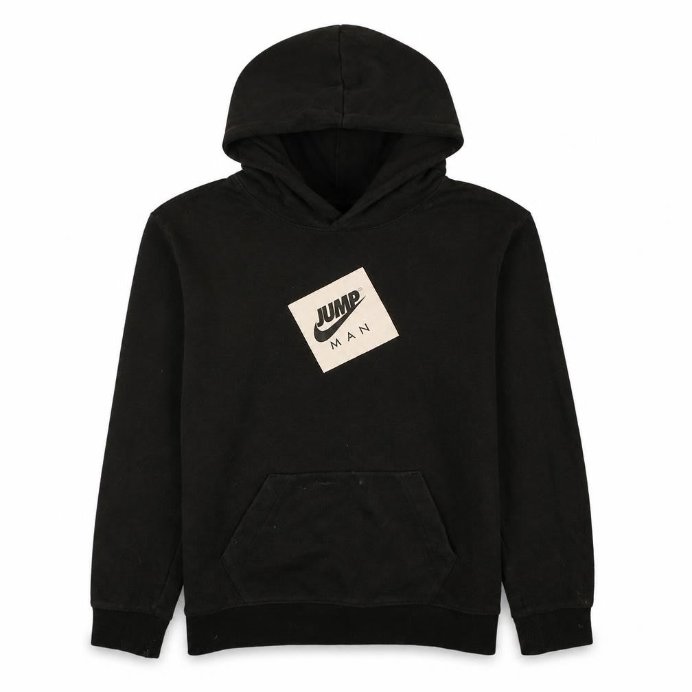 Jordan Boys Black Jumpman Pullover Hoodie Size L Cotton Fleece